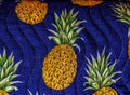 Colorful Hawaiian Pineapple Cloth Textile Waikiki Honolulu Hawaii