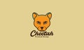 Colorful head cheetah logo symbol vector icon illustration design Royalty Free Stock Photo