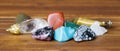 Colorful healing mineral crystal stones