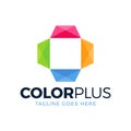 Colorful Health Logo designs concept vector, Plus logo template