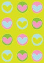 Colorful heart background Royalty Free Stock Photo
