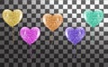 Colorful Heart balloons collection