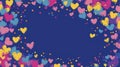 Colorful Heart Pattern Background Design Royalty Free Stock Photo