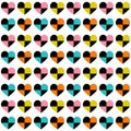 Colorful heart pattern.Little hearts wallpaper Royalty Free Stock Photo