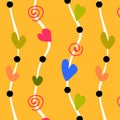 Colorful heart pattern Royalty Free Stock Photo