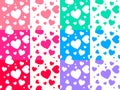 Colorful heart pattern Royalty Free Stock Photo