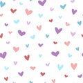 Colorful heart pattern Royalty Free Stock Photo