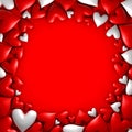 Colorful hearts background Royalty Free Stock Photo