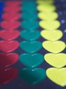 Colorful hearts Royalty Free Stock Photo