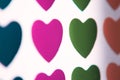Colorful hearts Royalty Free Stock Photo