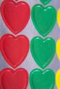 Colorful hearts Royalty Free Stock Photo