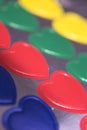 Colorful hearts Royalty Free Stock Photo