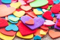 Colorful hearts