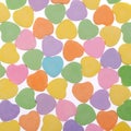 Colorful Hearts. Sweetheart Candy. Valentines Day background