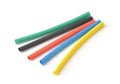 Colorful heat shrink tubing Royalty Free Stock Photo