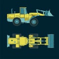 Colorful Heavy loader drawings Royalty Free Stock Photo