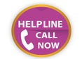 COLORFUL HELP LINE CALL NOW ICON WEB BUTTON