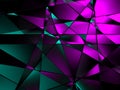 Colorful hexagon blocks shine glossy abstract background