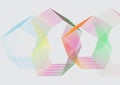 Colorful hexagonal pattern image Royalty Free Stock Photo