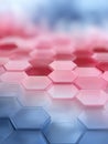 Colorful Hexagonal Patterns Create a Dynamic Background With a Blend of Red and Blue Tones Royalty Free Stock Photo