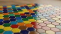 Colorful Hexagonal Tiles Pattern for Creative. Royalty Free Stock Photo