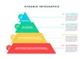 Colorful Hierarchy Pyramid Infographic Element Royalty Free Stock Photo