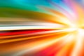 Colorful High speed moving blurry fastest concept, Acceleration super fast speedy Royalty Free Stock Photo