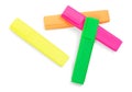 Colorful highlighter markers in various colors Royalty Free Stock Photo
