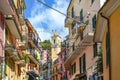 The colorful hillside village of Vernazza Italy, part of the Cinque Terre on the ligurian coast