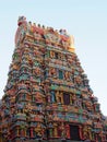 The Colorful Hindu Temple in Bangkok , Thailand Royalty Free Stock Photo