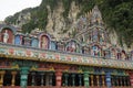 colorful hindu temple at the batu caves in kuala lumpur Royalty Free Stock Photo