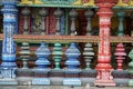 colorful hindu temple at the batu caves in kuala lumpur Royalty Free Stock Photo