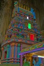 Colorful Hindu temple inside Batu Caves Gombak Selangor Malaysia