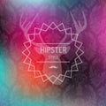 Colorful Hipster blurred background