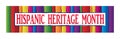 Colorful Hispanic Heritage Month Banner Royalty Free Stock Photo