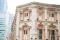 colorful historic architecture, shophouses in chinatown, Singapore Royalty Free Stock Photo