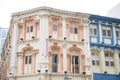 colorful historic architecture, shophouses in chinatown, Singapore Royalty Free Stock Photo