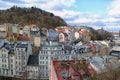 View of city Karlovy vary Royalty Free Stock Photo