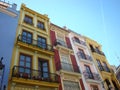 Colorful historical buildings in Valencia