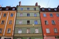 Colorful, historical Market square tenements.Lower Silesia, WROCLAW, Europe.