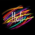 Colorful Holi lettering