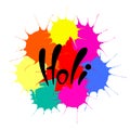 Colorful Holi lettering