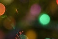 Colorful holiday bokeh. Abstract Christmas background - Image Royalty Free Stock Photo