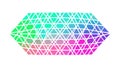 Colorful Holographic Diamond Grid Shape, vector design Generative AI Royalty Free Stock Photo