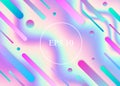 Colorful holographic geometric background. EPS 10