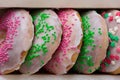 Colorful homemade donuts