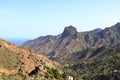 Colorful homes in Guaidil near Vallehermoso town and valley on the island of La Gomera, Canary Islands, Spain Royalty Free Stock Photo