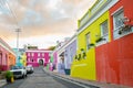 Colorful homes in historic Bo-Kaap neighborhood in Cape Town Royalty Free Stock Photo