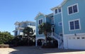 Colorful Homes in a Wrightsville Beach Neighborhood