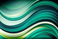 Colorful horizontal banner elegant curvy swirl waves, digital illustration painting artwork